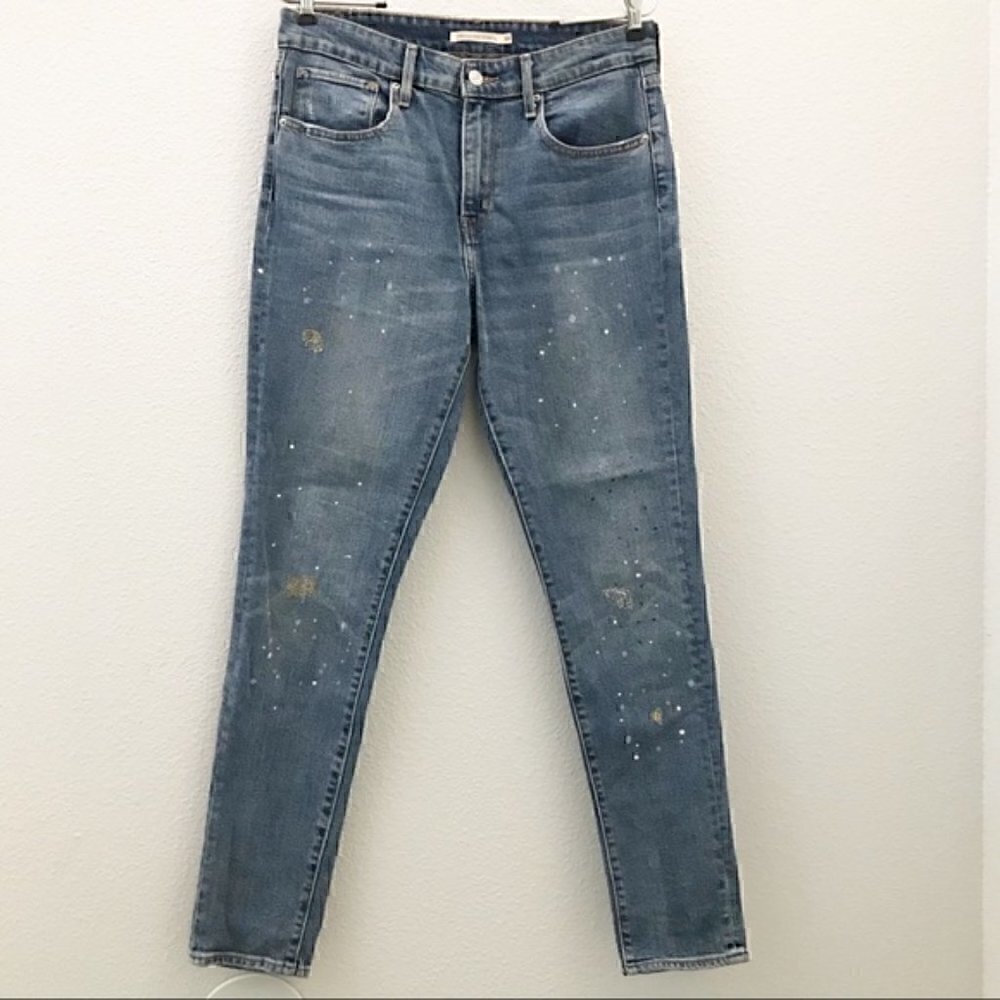 Levi's 721 high waisted skinny jeans distressed size 29 - Picture 2 of 8
